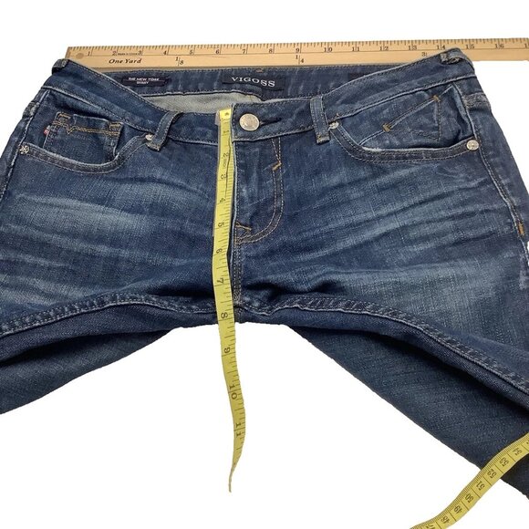 Vigoss The New York Skinny Low-Rise Stretch Jeans Size 26 Womens Blue Denim - Picture 7 of 9